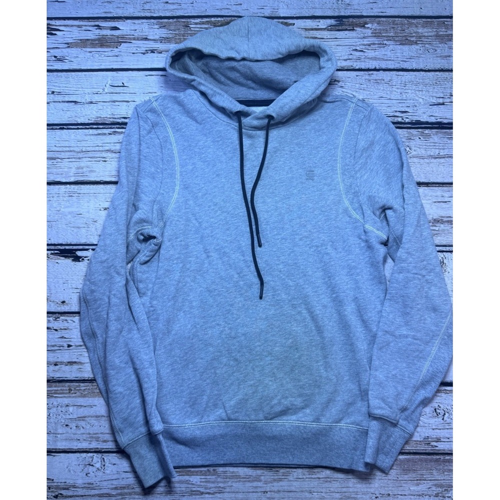 G-Star Raw Motac1 Hooded Hoodie Pullover Sweatshirt Gray Men's Size‎ Small